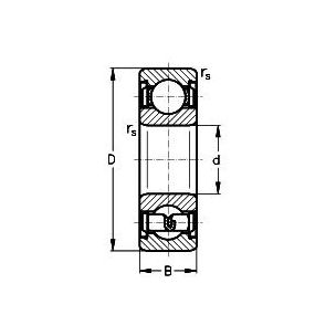 624-2ZR  Ložisko kuličkové jednořadé s kryty na obou stranách,   4x 13x5